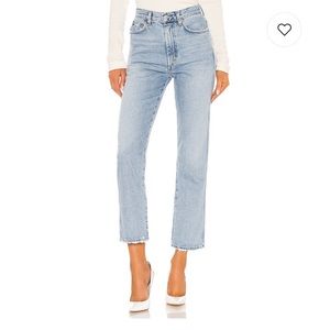 NWOT AGOLDE Pinch Waist High Rise Kick in Riptide